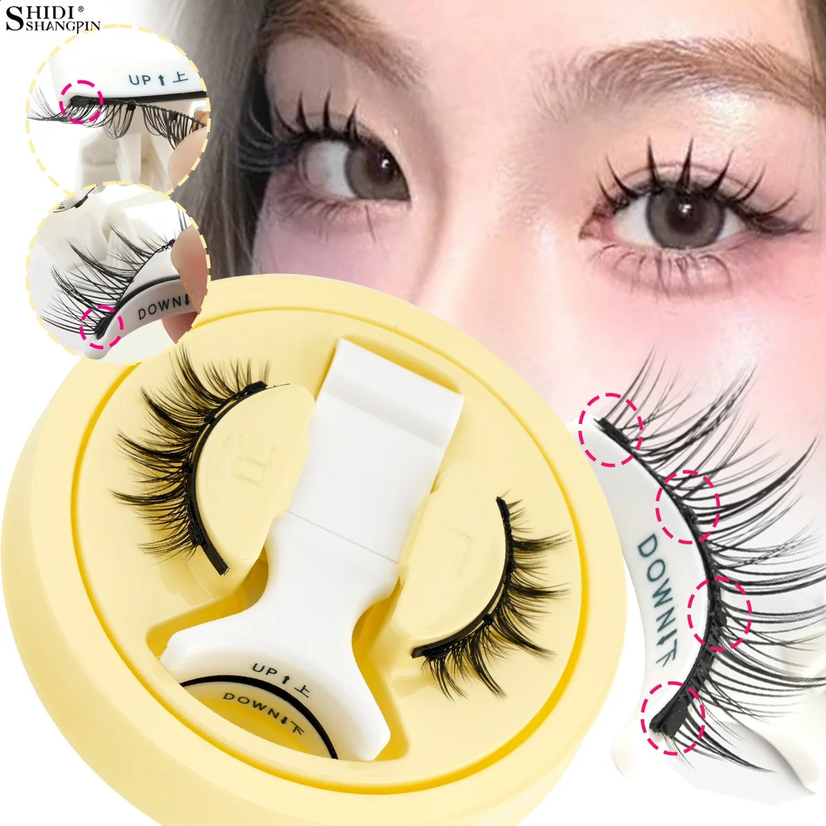 3D Magnetic Eyelashes Kit Natural Look False Mink Eyelashes Magnetic Tweezers Makeup Tool Handmade Fluffy Faux Mink Cilios 260917