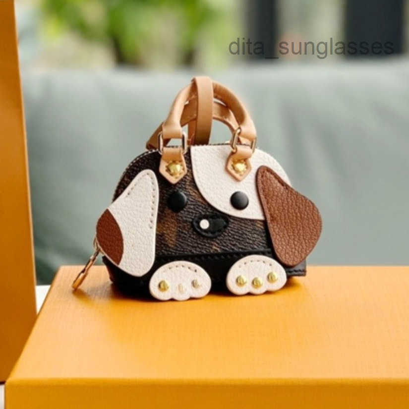 Letter Cartoon Keychains Bag Charm Brand Designer Keychain Holder Leather Car Keyrings Key Chain High Qualtiy Fashion KerRing Box