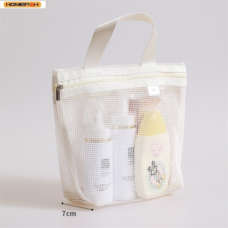 HOMEFISH Mesh Makeup Toiletry Storage Bags Handbags Portable Travel Washing Body Shower Tools Organizer Hanging Organizer Pouch260911ww