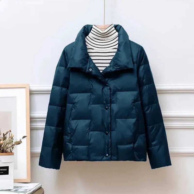 2023 Spring Autumn New Down Jacket Women's Jackets Stand-Up Collar Coat for Women Light Outerwear Female Korean Down Coat Tops H260917