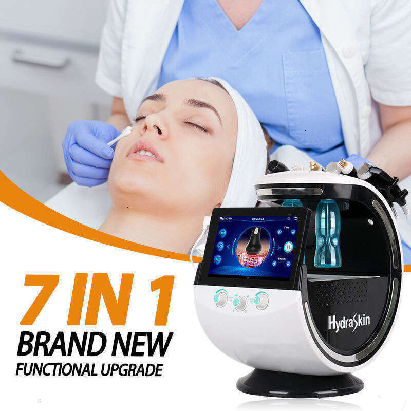 Upd Portable Intelligent Skin Analysis Machine 7 In 1 Face Dermabrasion Nano-Scale Water Bubble Deep Cleansing Beauty Spa Blackhead Acne Remover