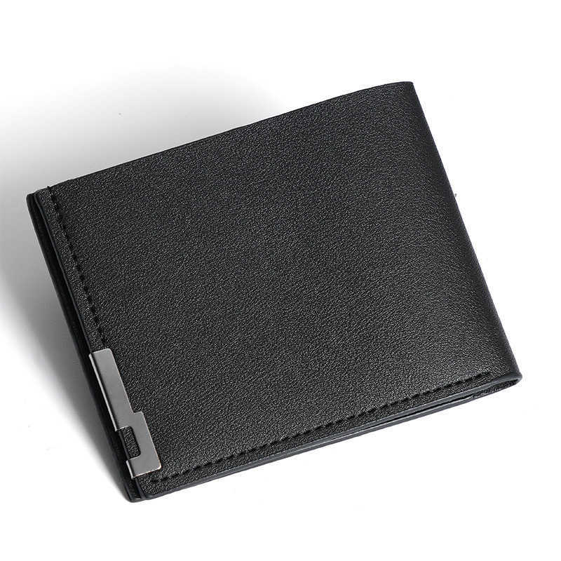 short wallet Men's Korean version of young men's horizontal multi-card wallet trend business package in stock.T260917