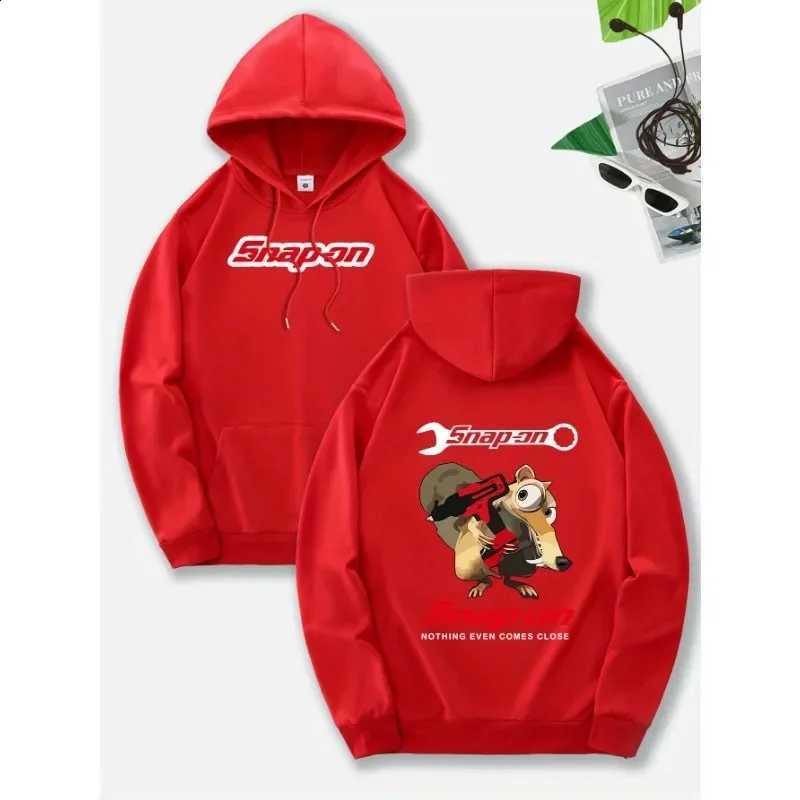 men's Snap on's fashionable new hoodie with a casual front pocket and a slightly elastic drawstring suitable for all seasons D2609151