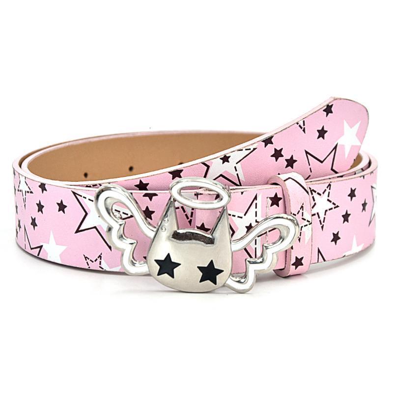 Cute Angel Candy Desiner Brands Belt Heart And Star Dopamine Metal Punk Rock Style Lovely Y2K Jeans Wide Leather Belts For Women W260917
