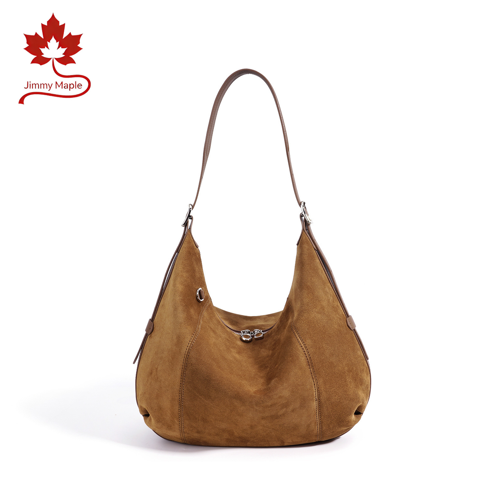 Novelty Women's Suede Slouchy Hobo Tote Bag Big Matte Nubuck Leather Vintage Daily Commuter Handbag Coffee Suotong260917
