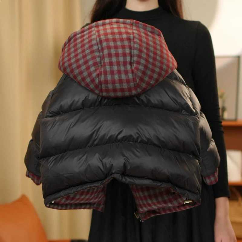 selling Hot 2026 Checkered Winter Inner Hoodie Thickened Warm Solid Color Loose Cotton Clothing for Children J260917