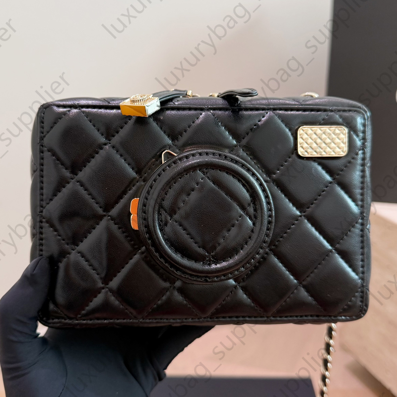 Camera Bag Chain Shoulder Bag Crossbody Purse Designer Luxury Bag Golden Hardware Buckle Internal Goat Cross Body Bag High Quality Handbag Cowhide L