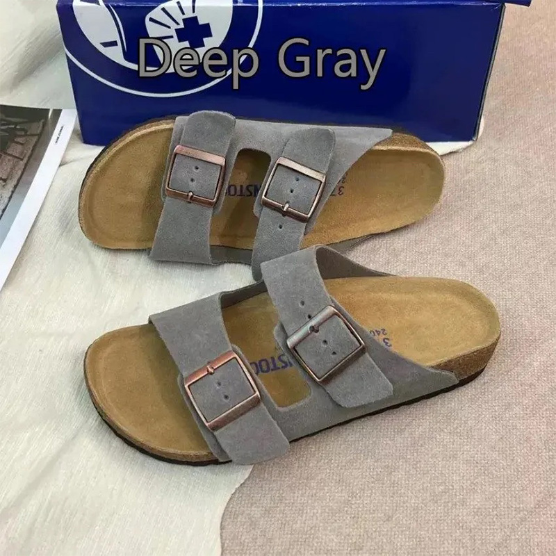 Designer shoes Women birken Clog Sandals Slippers Men Slides Shoes Genuine Leather Clogs Sandale men women sliders trainers flip flops sandales size
