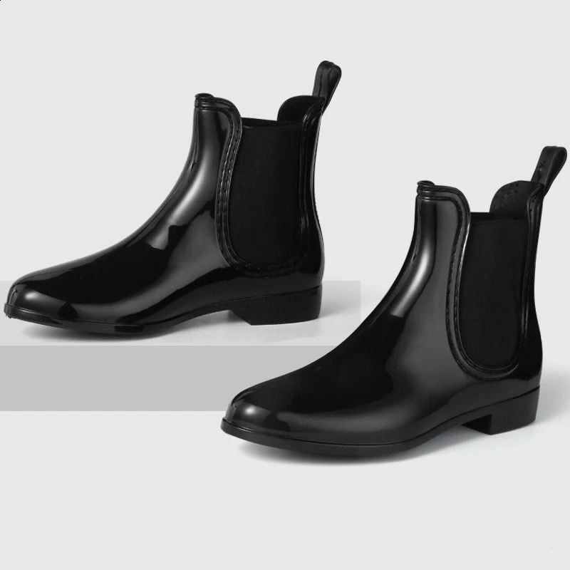Evshine Women's Chelsea Rain Shoes Comfortable Anti-slip Waterproof Garden Shoes Fashion Rubber Sole Rain Boots For Ladies 260916