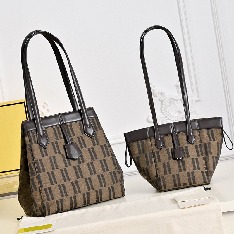10A Designer Ladies Retro Geometric Printed Tote Bag Large Capacity Single Shoulder Handbag Shopping Bag Bucket Bags