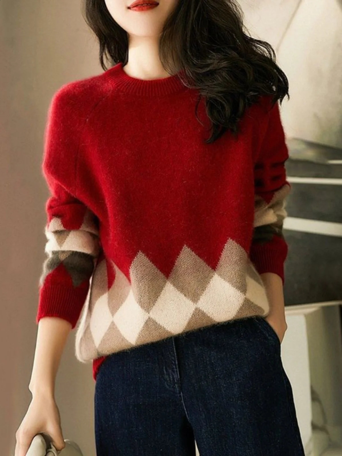 Loose Long Sve Womens Knitted Sweater Autumn Outerwear Comfortable Fit Faionable Commute Sle Casual Knitwear 260916