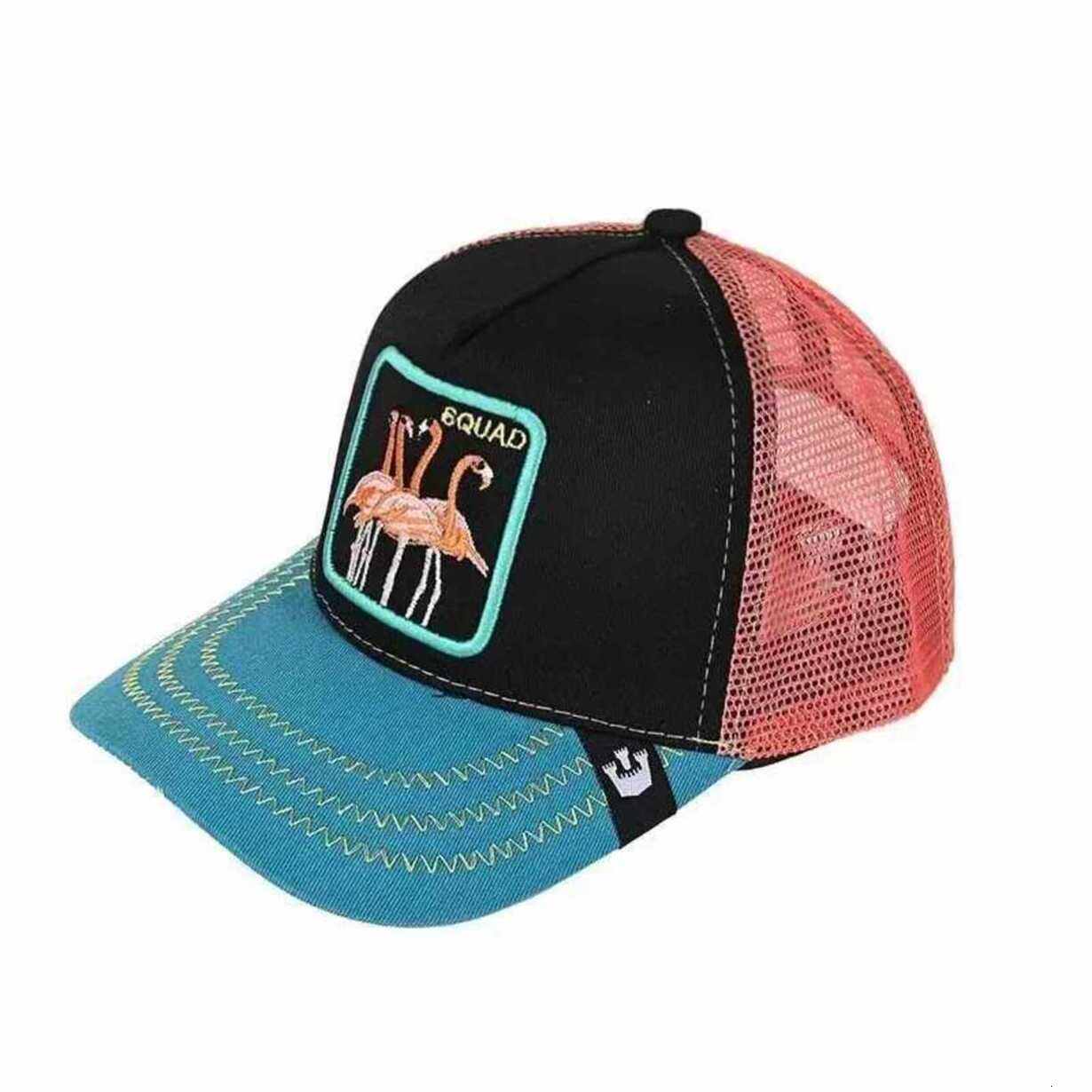 Baseball Cap Fashion Animals outdoor Cartoon Embroidery Baseball Caps Men Women Snapback Hip Hop * * Summer Breathable Mesh Outdoor Su