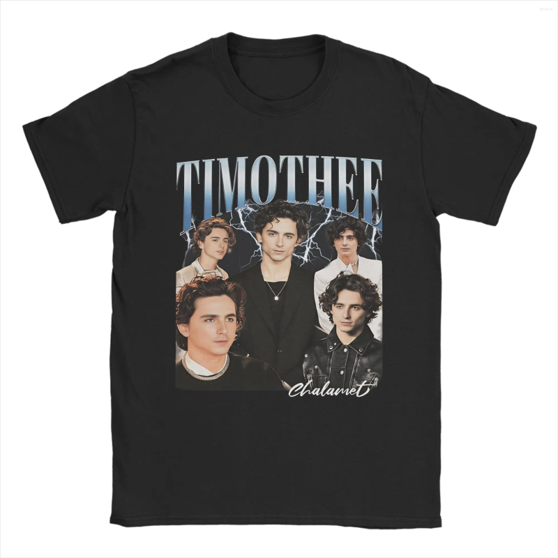 Men's T Shirts Timothee Chalamet Portrait Graphics Cotton Unisex Shirt 2026 Summer Fashion Short Sleeve Tshirt Fan Gift