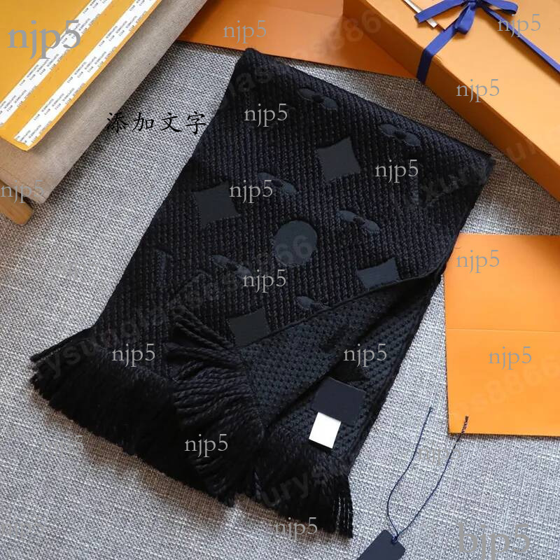 Designer Cashmere Winter men's and women's Length 175*30 Embroidered Alphabet scarf shawls in 15 colors with box