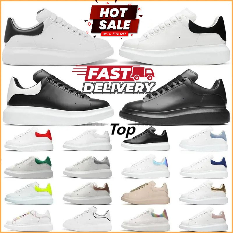 Designer Luxury Flats Heihgt Increasing Casual Shoes Platform Leather Chaussures Sneaker Espadrill Rubber Sport Black White Italy Trainers Women Men
