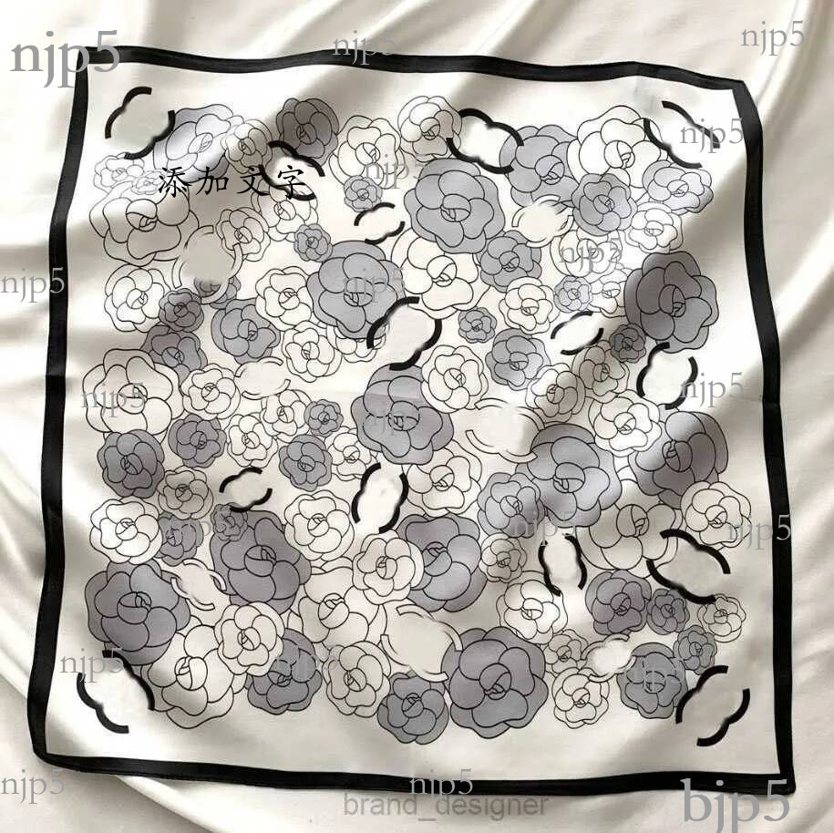 Letter print silk designer womens fashion long handle bag scarf Paris shoulder backpack luggage ribbon headscarf 50x50cm