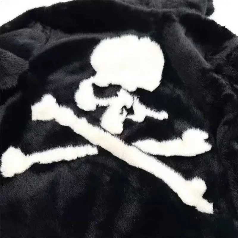 Hip-Hop Autumn And Winter Fashion Trend Skull Loose Hooded Jacket American Street High-Quality Casual Plush Warm Jacket For Men W260916
