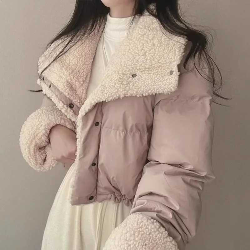 Women's Winter Tops Jacket Cotton Coat Versatile Skinny Long Sleeve Lapel Short Warm Thickened Vintage New Comfortable Versatile H260917
