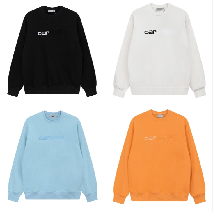 Men s Designer Embroidered Crew Neck Sweatshirt Hip Hop High Street Chest Letter Logo Loose Pullover For Daily Street Wear