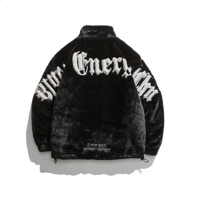 Winter New American Street 2025 Letter Embroidered Fleece Fashion Casual Warm Mens Winter Jackets and Coats W260915