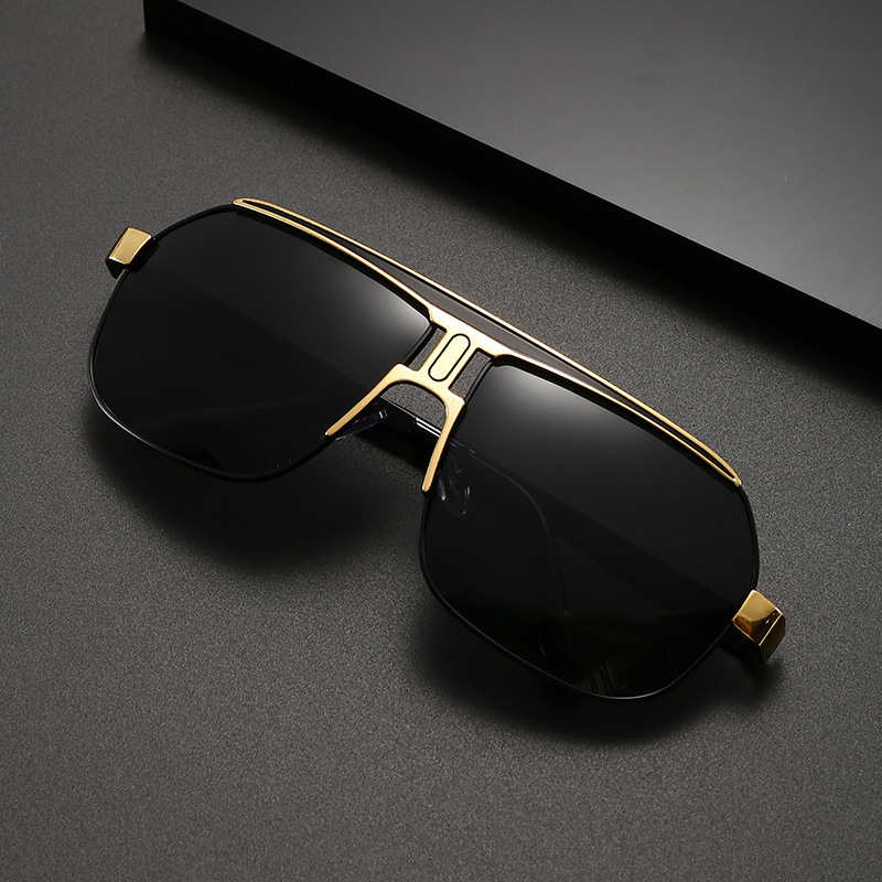 New Style Sunglasses Men, Driver's Sunglasses, Personality Large Frame, Day and Night Dual-use, UV Protection, Polarized Glasses for Driving