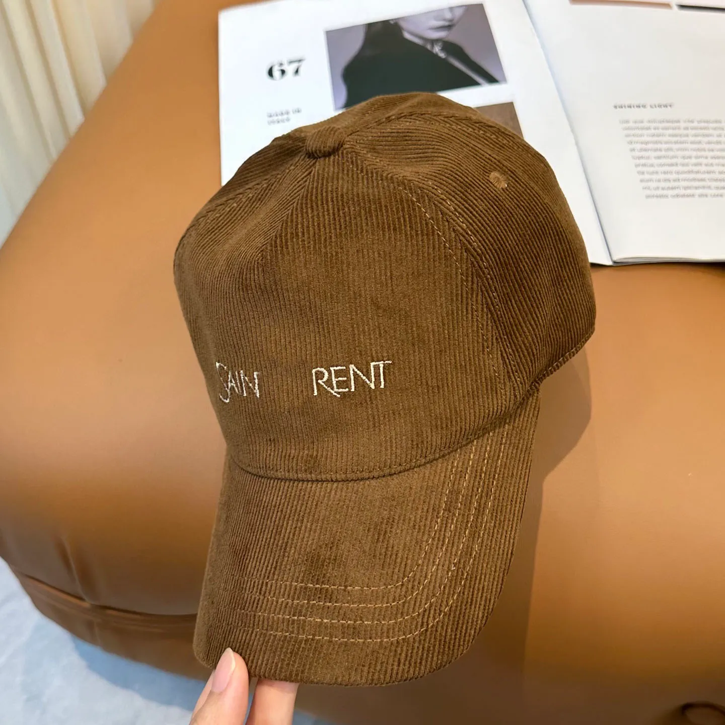 High Quality corduroy baseball cap luxury designer hat for spring and autumn Ball Hat for men and women