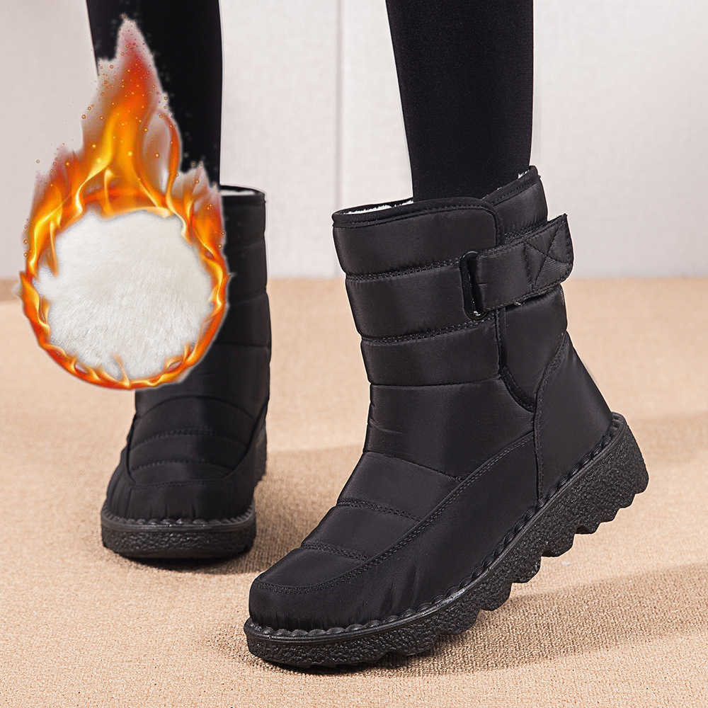 2025 Women's Snow Boots Women Winter Shoes Keep Warm Plush fa1 Ladies Outdoor Non-slip Waterproof Mid Calf Boots Femme D260917