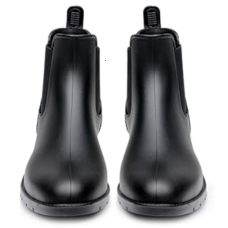 Smile Brown Waterproof Antislip Short Boots Chelsea Rain For Women Men Outdoor Ladies Comfort Leisure Daily Walking yy260915