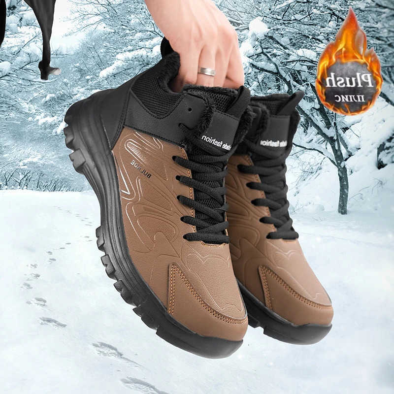 Boots ELUVA Men Waterproof Snow Insulated Winter Boots for Men Thermal Anti Slip Lightweight Hiking Shoes Outdoor Hunting Work D260917