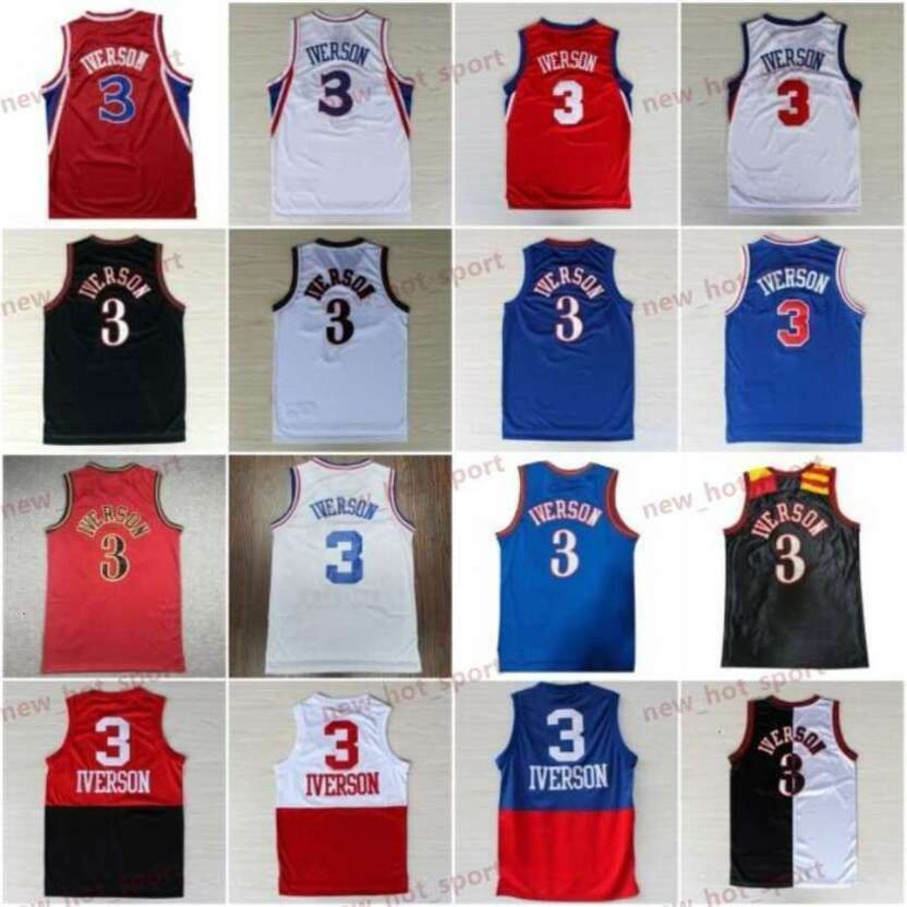 Vintage Basketball Jersey Allen Iverson Wilt Chamberlain Julius Erving 1997 1998 2003 2004 All Stars Classic Retro Stitched