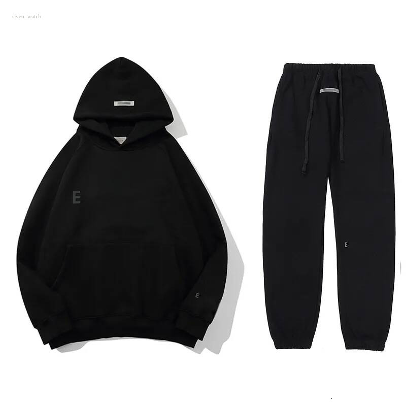 2026 AAA essential Hoodie Mens Designer Tracksuit Baggy Hoody Pants Set Hip Hop Pullover Sports Joggers Skateboard Sweat Shirts Oversize essetialsho