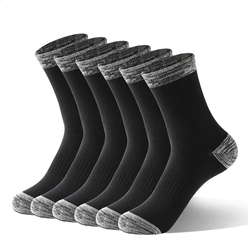 5 PairsLot Men Socks Autumn Winter High Quality Casual Running Black Sports Hiking Male Long Comfortable Size 3844 260917
