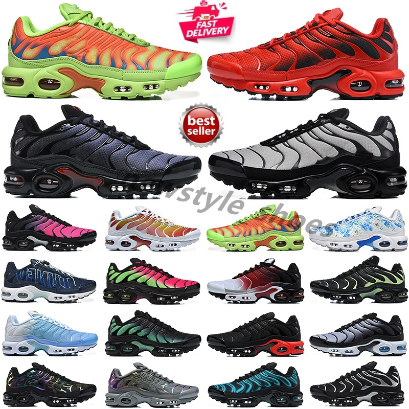 2026 Classic tn running shoes designer sneakers mens trainers Triple Black White Unity Berlin Greedy Hyper Blue Midnight Navy tns women men outdoor