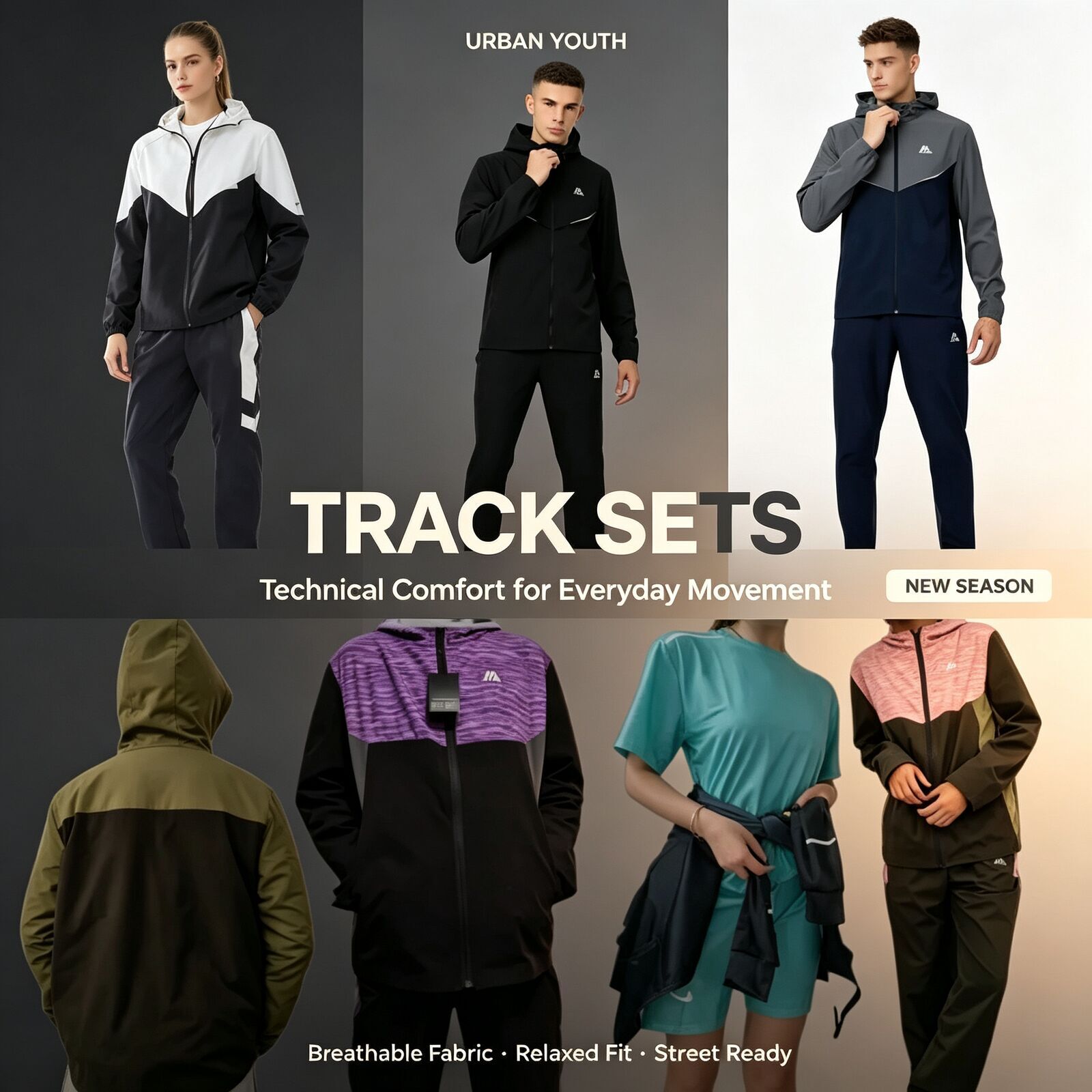 Mens designer running monterex tracksuit suit hooded jacket pantalon tech 2 piece setsports fitness suit miller windbreaker shorts pink quick 2XL so