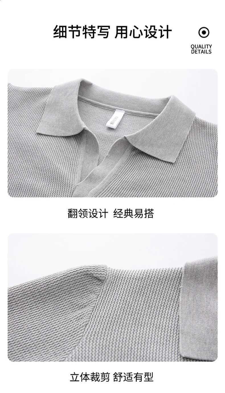 Shirt Men Lapel Collar Knit Long SLeeve Solid Color VNeck Pullover Plus Size Male Casual Autumn Winter Warm Sweater Daily J260916