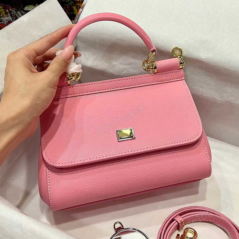 Totes Mirror Quality Designer Purse Sicily Bag Women Designer Handbag Top Handle Flap Genuine Leather Womens Bag Cross Body Daily Commuting Versatil