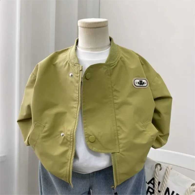new Spring 2025 autumn Baby Boys Girl cotton Denim Coats Jacket Kids Children Casual Comfortable Overcoats ClothesT260916