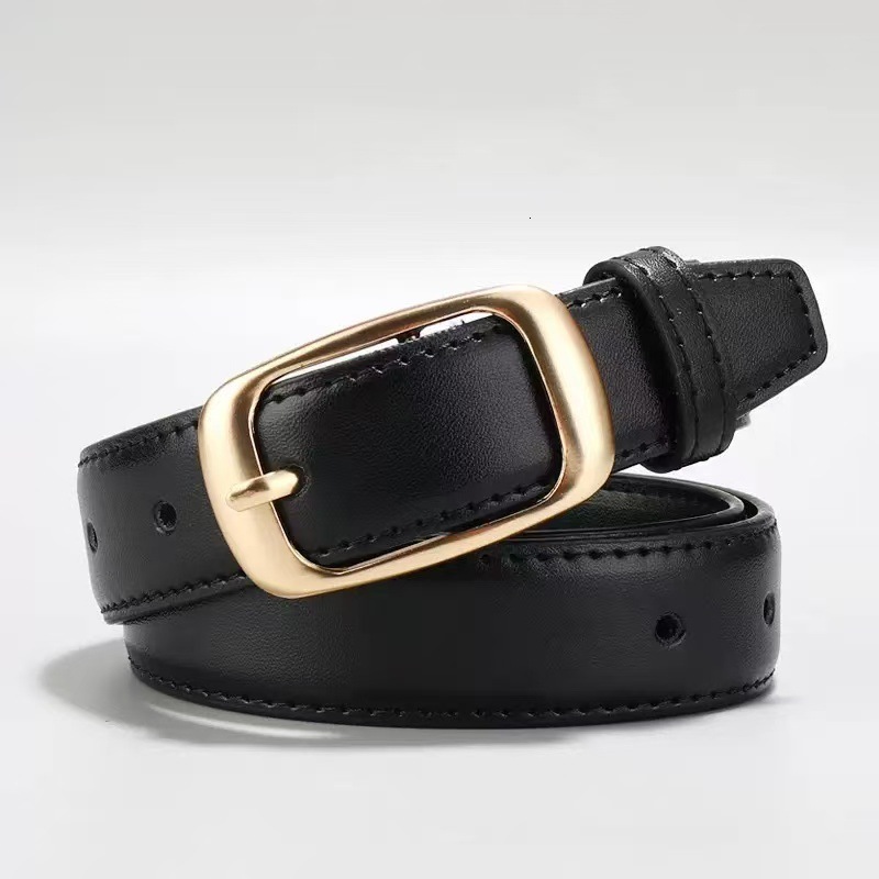 High-end women's belt, simple versatile, Korean style, new spring/summer collection, perfect with jeans, lightweight and luxurious, suitable fo