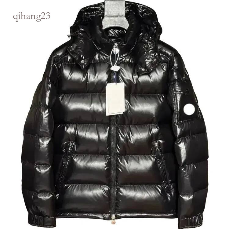 Puffer Jacket Designer Bright Black Duck Down Zipper Hooded Warm Down Jacket Luxurious Casual Street Wear Winter Skiing Suit Women Waterproof Down J