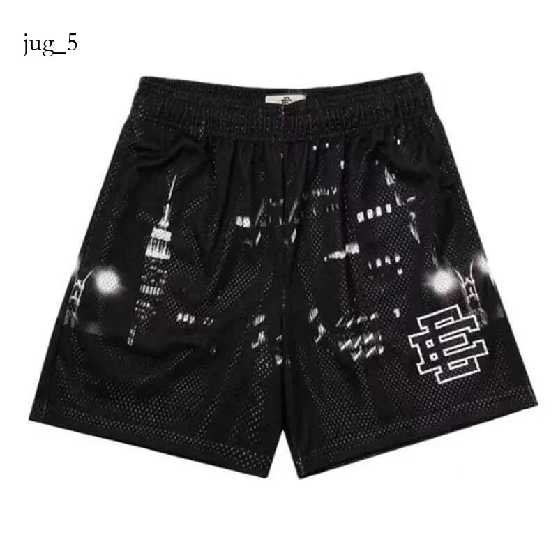 Ericlys Emanuel Short Summer Graphic Casual Mens Fuse Fitness Sports Shorts Pants Mesh Bold Loose Hip Hop Designer Men Eeshorts Pant cda