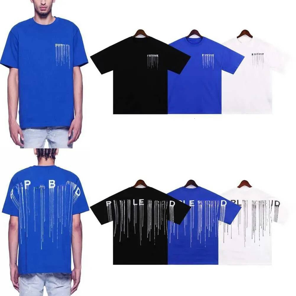 Purple Shirt Designer Men's T Shirts Men Women Inset Collar Regular Fit Cotton Print Tops More Color Large Size With Label Breathable And Comfo