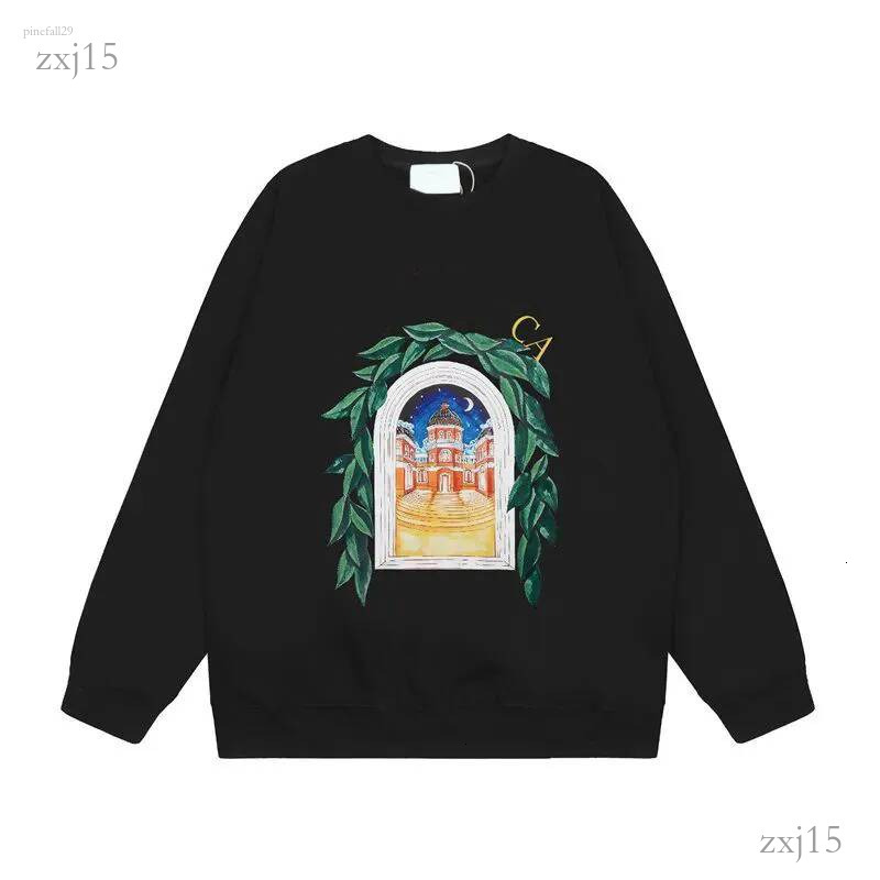 Casas Round Neck Designer Kaplan Men's Pattern Round Neck Pullover Fashionable Printed Pattern Fashionable Trend Men's Y2k Hoodie High-Qua