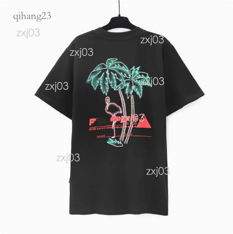 Palm Tshirt Men Designer Luxury Women Clothes Loose Half Sleeve Round Neck Palm Tshirt Letter Printed Solid Color Cotton Breathable Angelstshirt Shi