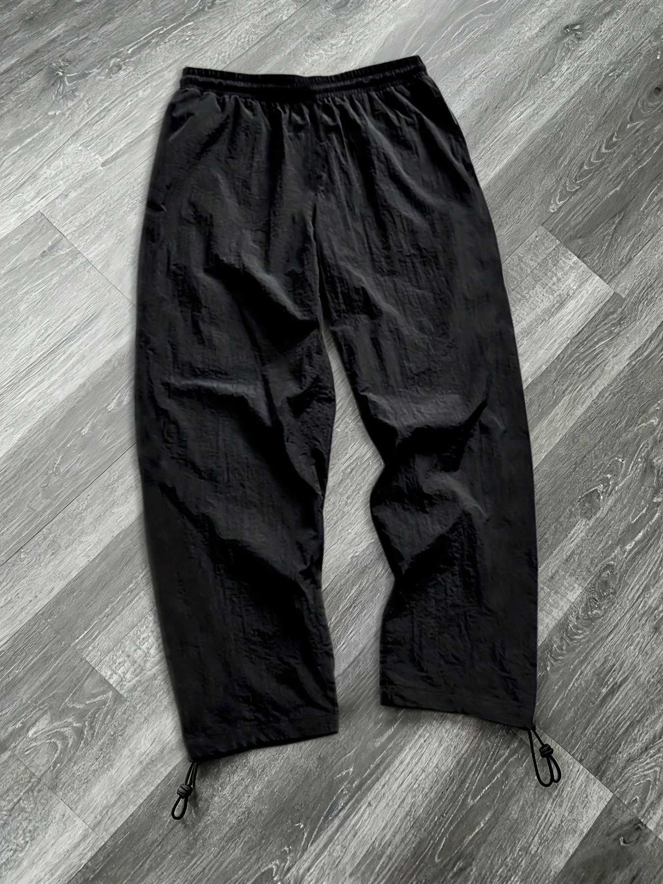 Autumn New Arrival Winter Outdoor Patchwork Cargo Sweatpants Windproof Straight-Leg Drawstring Cropped Cargo PantsT260917