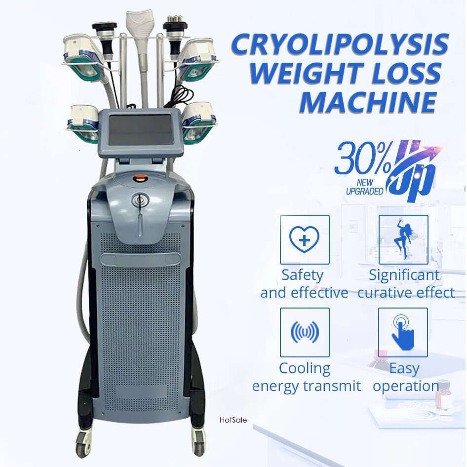VM Vertical Non-Invasive Cryolipolysis 7 In 1 Cryo Freezing Effective Weight Loss Cryolipolyse Cavitation RF Body Sculpting Jawline Contouring Machi