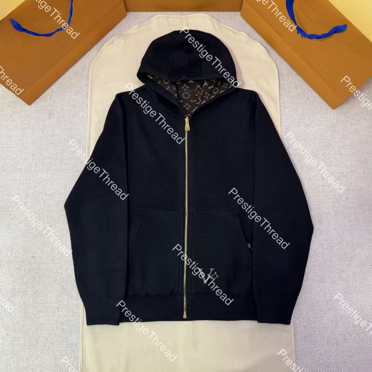 Designer Mens Hoodie - Reversible Pure Cotton Knit Jacket with Cap or Without Cap - Unisex Casual Wear