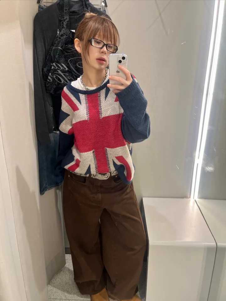 Winter Casual Loose Autumn pullover Women Streetwear American Vintage Harajuku Y2K Aesthetic Knitwear Trend Long Sleeve Fashion J260916