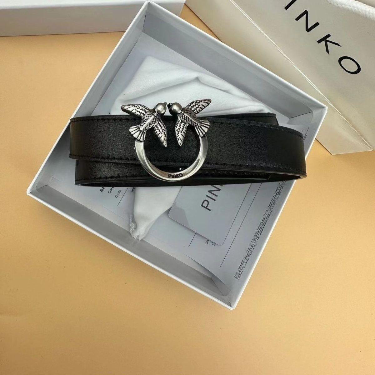 New style leather belt women, featuring a swallow bird design, made of cowhide, suitable for couples, versatile, simple, fashionable in European and