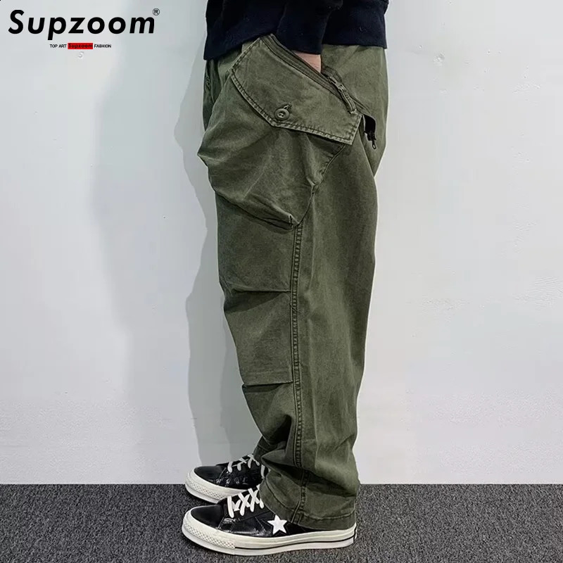 Supzoom Arrival Top Fashion Loose Cotton Pockets Selling Overalls Multi Bag High Street Casual Winter Cargo Pants 260917