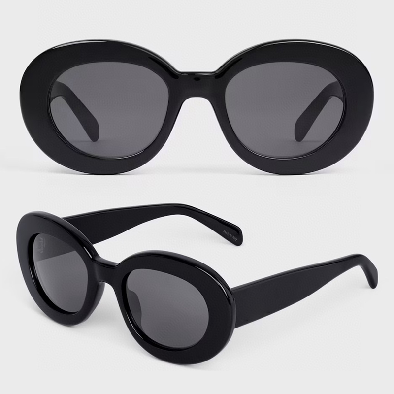 CL4S312CPLB SKATE 01 Sunglasses For Women Designer Luxury Vintage Oval Womens sunglasses Hedi Slimane Design Acetate board High quality Sun Glasses